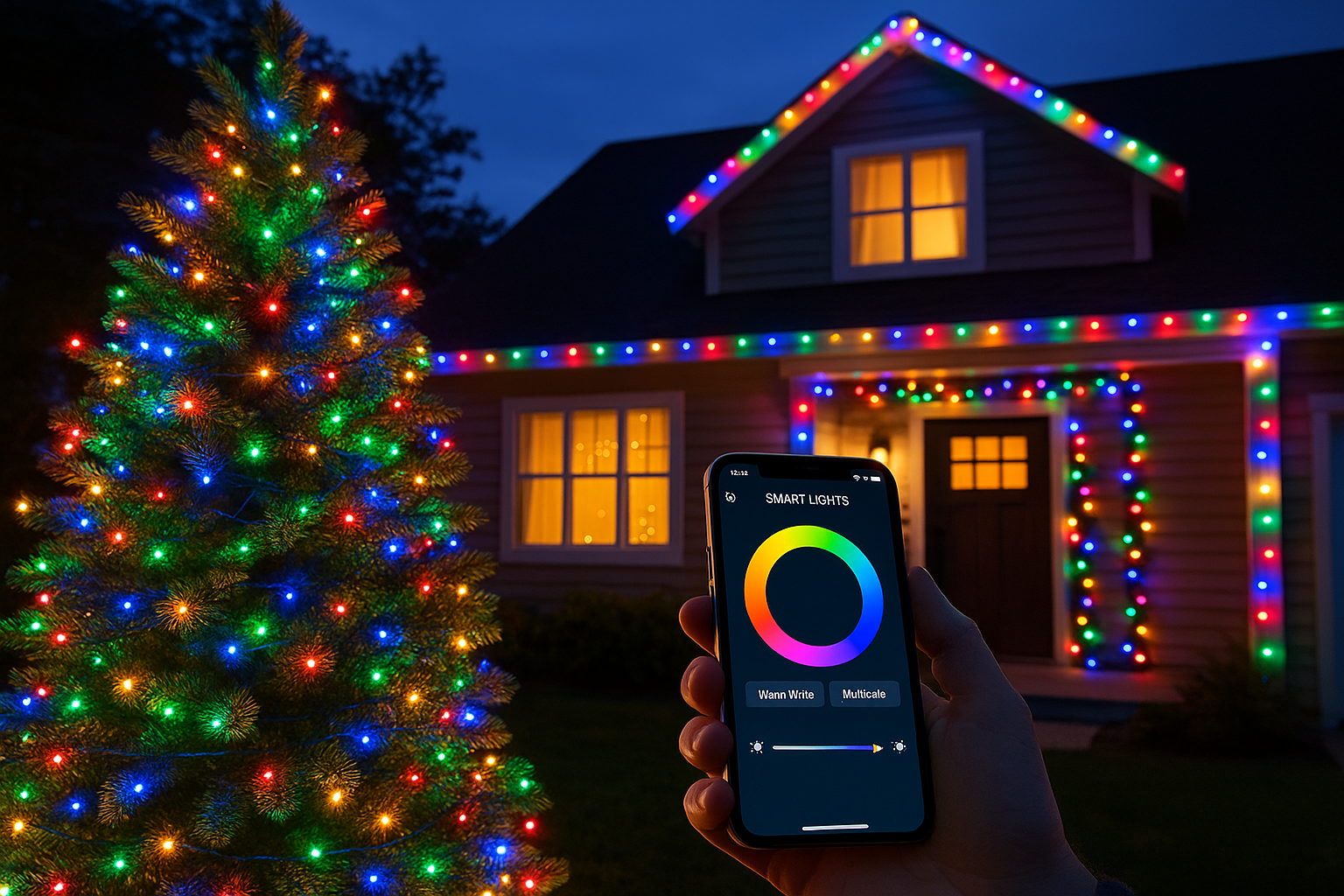 luces smart navidad